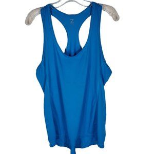 Z by Zella tank top blue light weight racerback Running Gym Workout XL